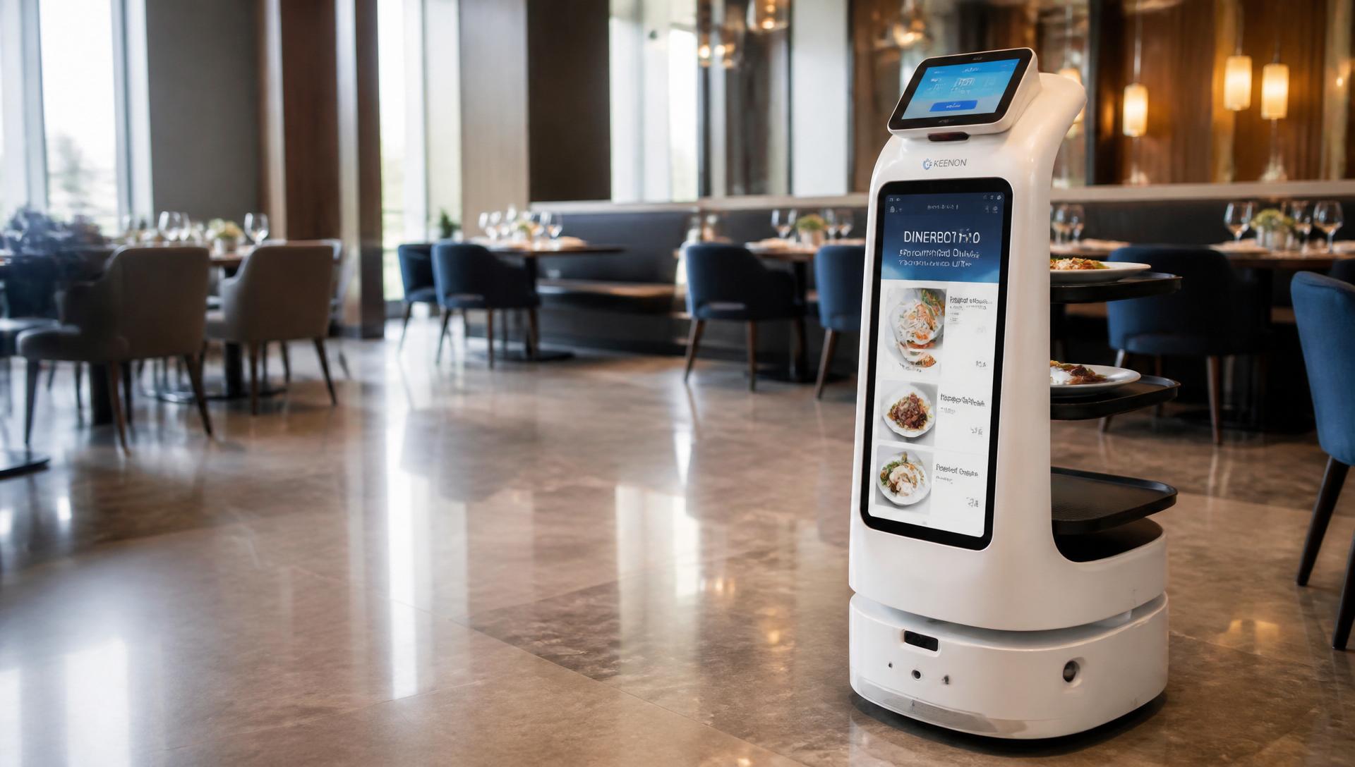DINERBOT T10 — restaurant service with dual screens